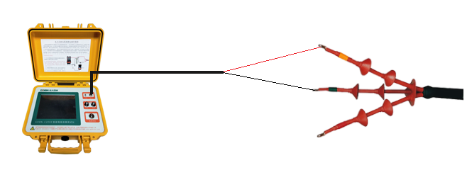 GDBN-C2000低壓脈沖法連線示意圖 GDBN-C2000低壓脈沖法連線示意圖